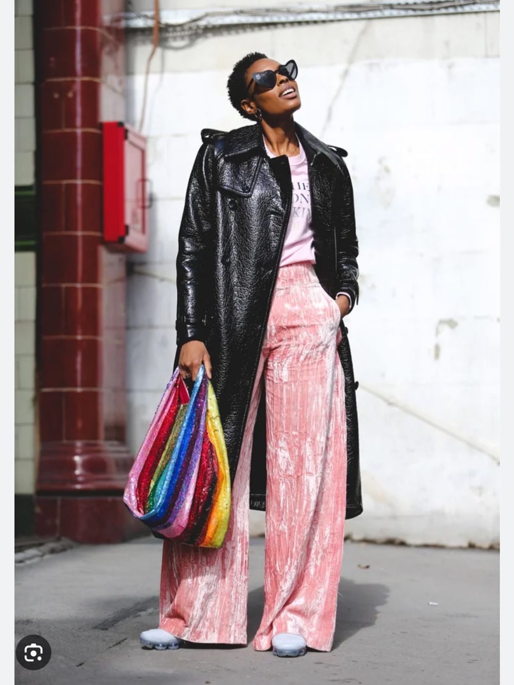Ashish Rainbow Sequin Tote Bag NWOT Multicolor Stripe Shopper Limited Edition